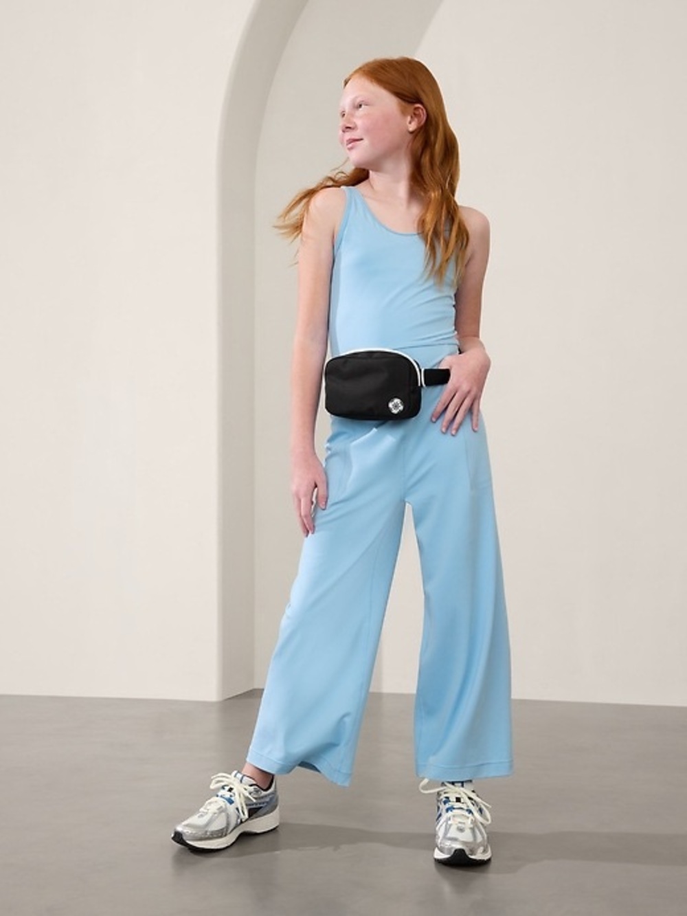 Athleta Light Blue Girls One-Piece Jumpsuit
